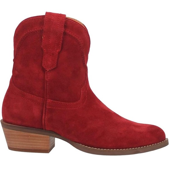 Dingo Red Suede Ankle Boots - Picture 2 of 10